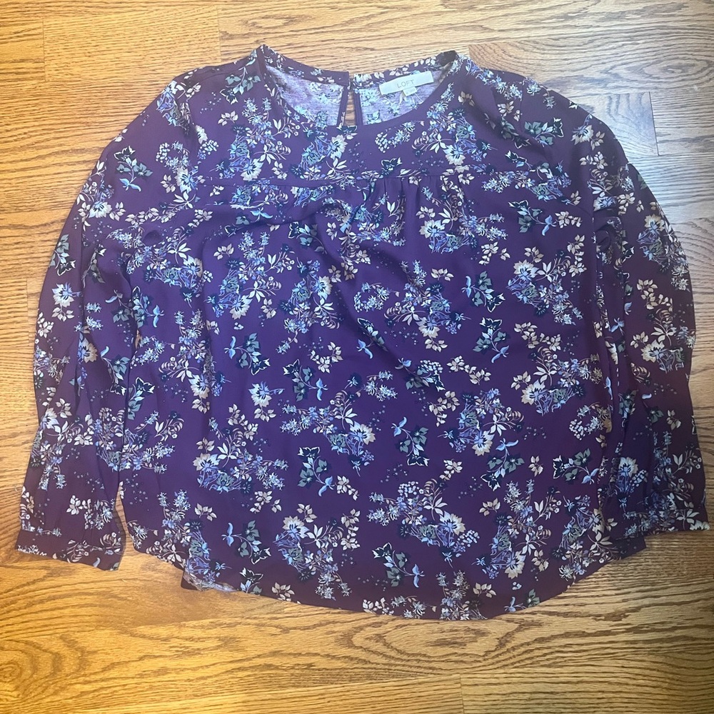 LOFT Mixed Media Top